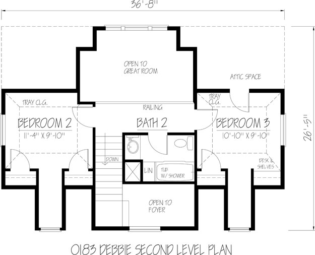Debbie Upper Floor Plan