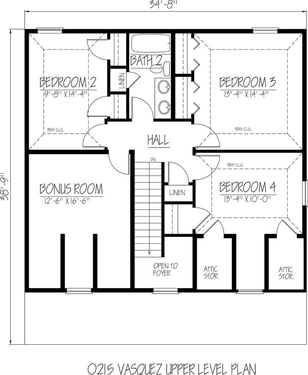 Vasquez Upper Floor Plan